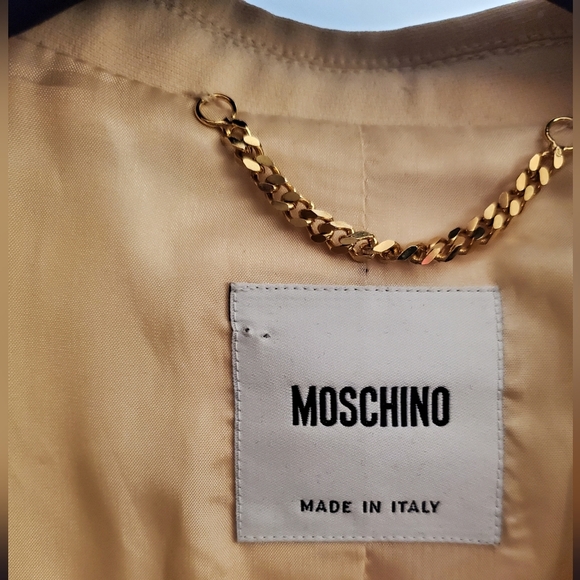 MOSCHINO Single Breast 5 Button Tailored Y2K Notch Lapel Vintage Stitch Blazer - Picture 11 of 15